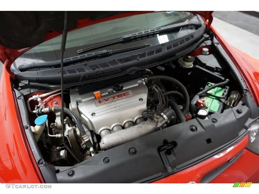 2006 Civic Si Coupe - Habanero Red Pearl / Black photo #41