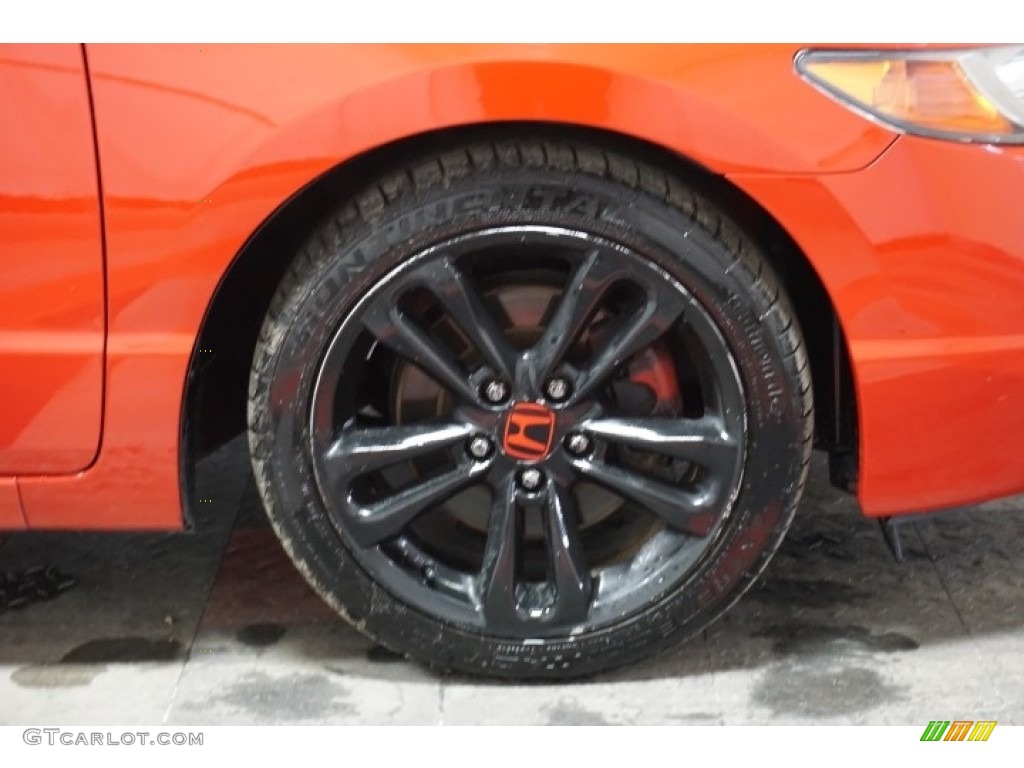 2006 Civic Si Coupe - Habanero Red Pearl / Black photo #50