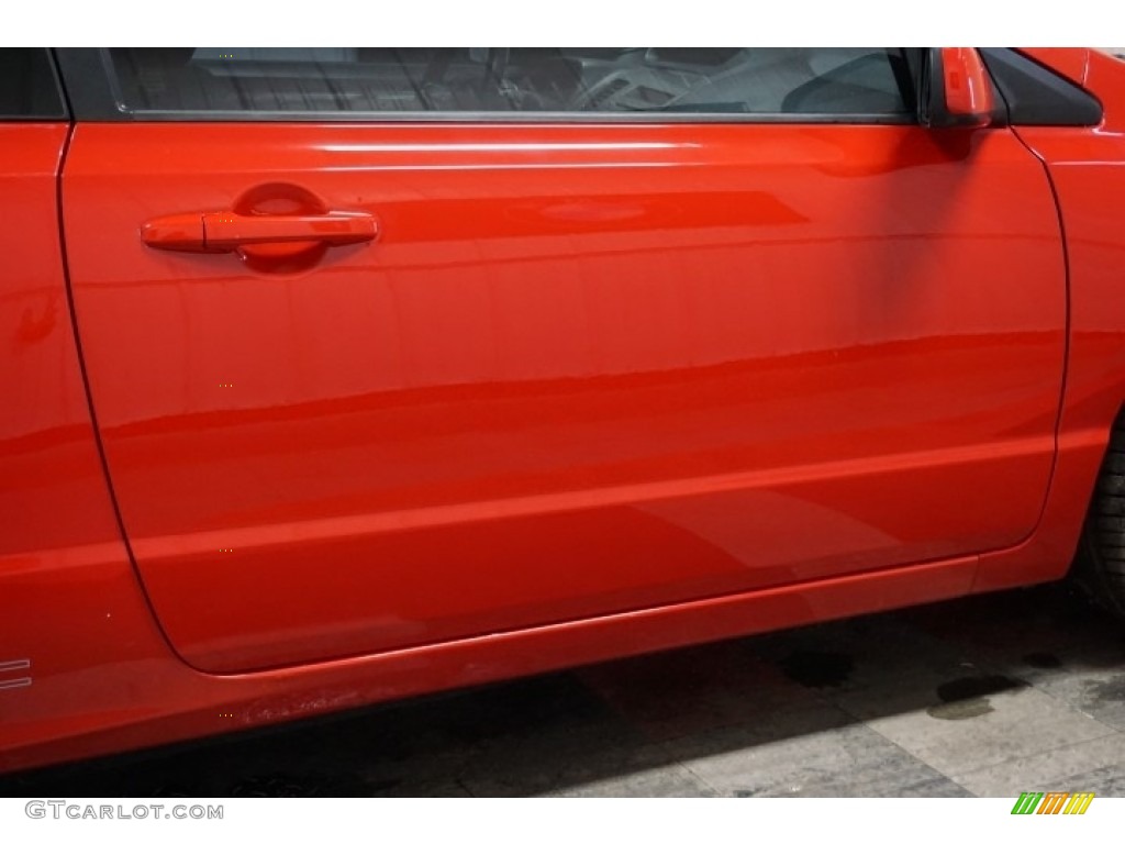 2006 Civic Si Coupe - Habanero Red Pearl / Black photo #54