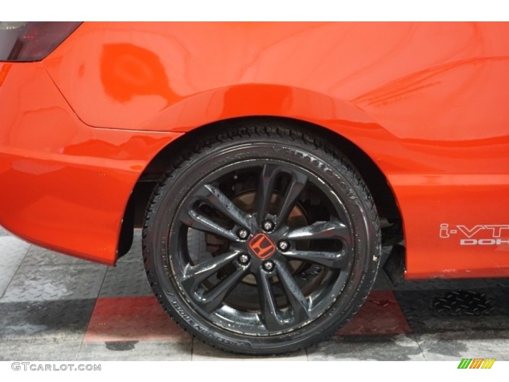 2006 Civic Si Coupe - Habanero Red Pearl / Black photo #56