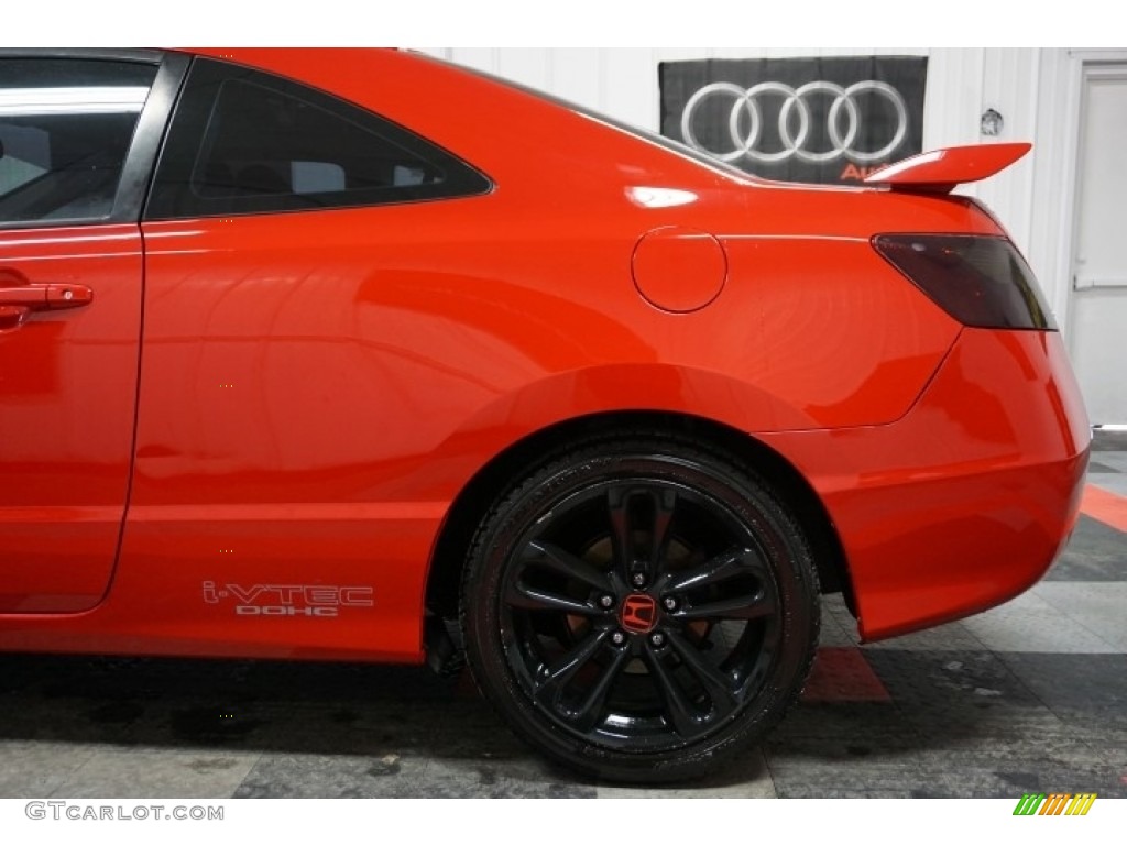 2006 Civic Si Coupe - Habanero Red Pearl / Black photo #63