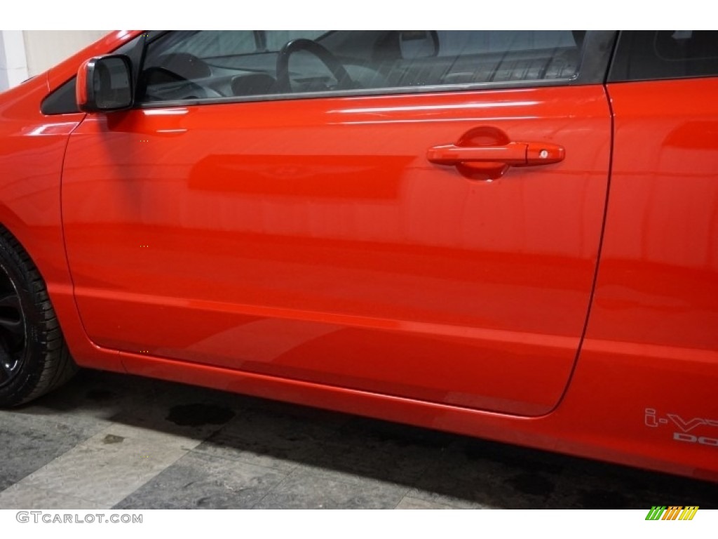 2006 Civic Si Coupe - Habanero Red Pearl / Black photo #66