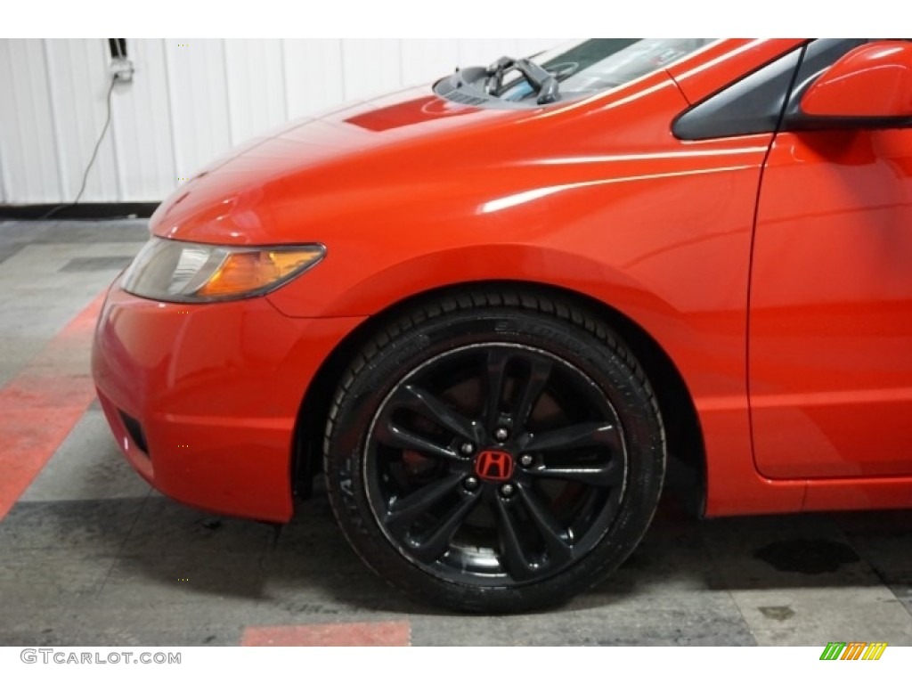 2006 Civic Si Coupe - Habanero Red Pearl / Black photo #69