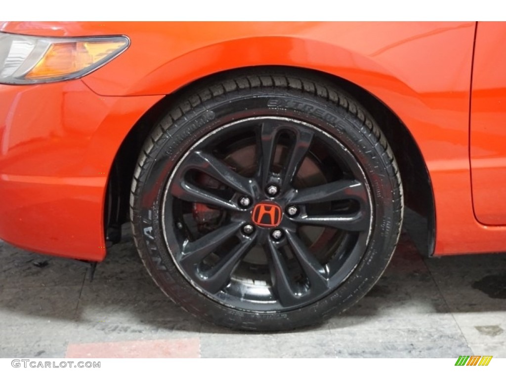 2006 Civic Si Coupe - Habanero Red Pearl / Black photo #70