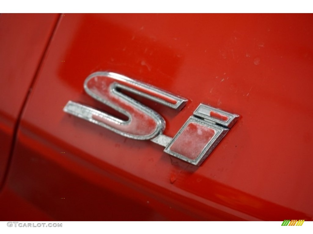 2006 Civic Si Coupe - Habanero Red Pearl / Black photo #83