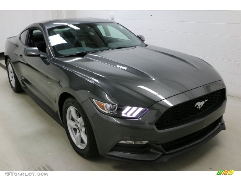 2016 Mustang V6 Coupe - Magnetic Metallic / Ebony photo #3