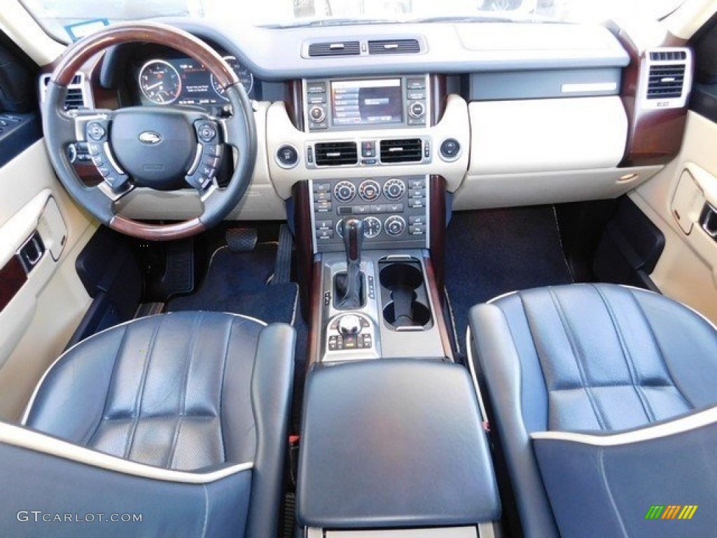 2010 Range Rover HSE - Alaska White / Navy Blue/Parchment photo #4