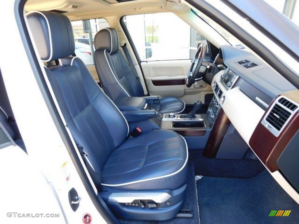 2010 Range Rover HSE - Alaska White / Navy Blue/Parchment photo #5