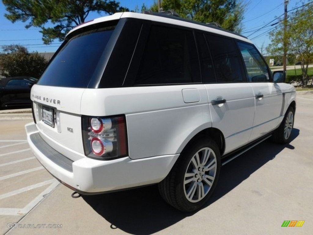 2010 Range Rover HSE - Alaska White / Navy Blue/Parchment photo #7