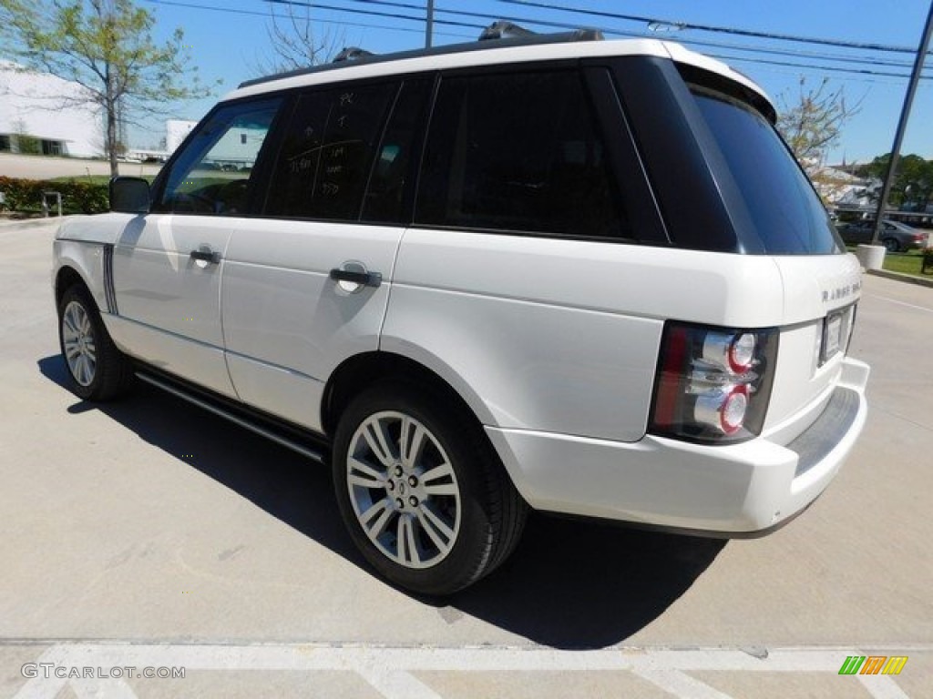 2010 Range Rover HSE - Alaska White / Navy Blue/Parchment photo #8