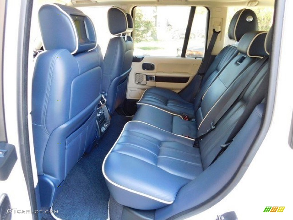 2010 Range Rover HSE - Alaska White / Navy Blue/Parchment photo #12
