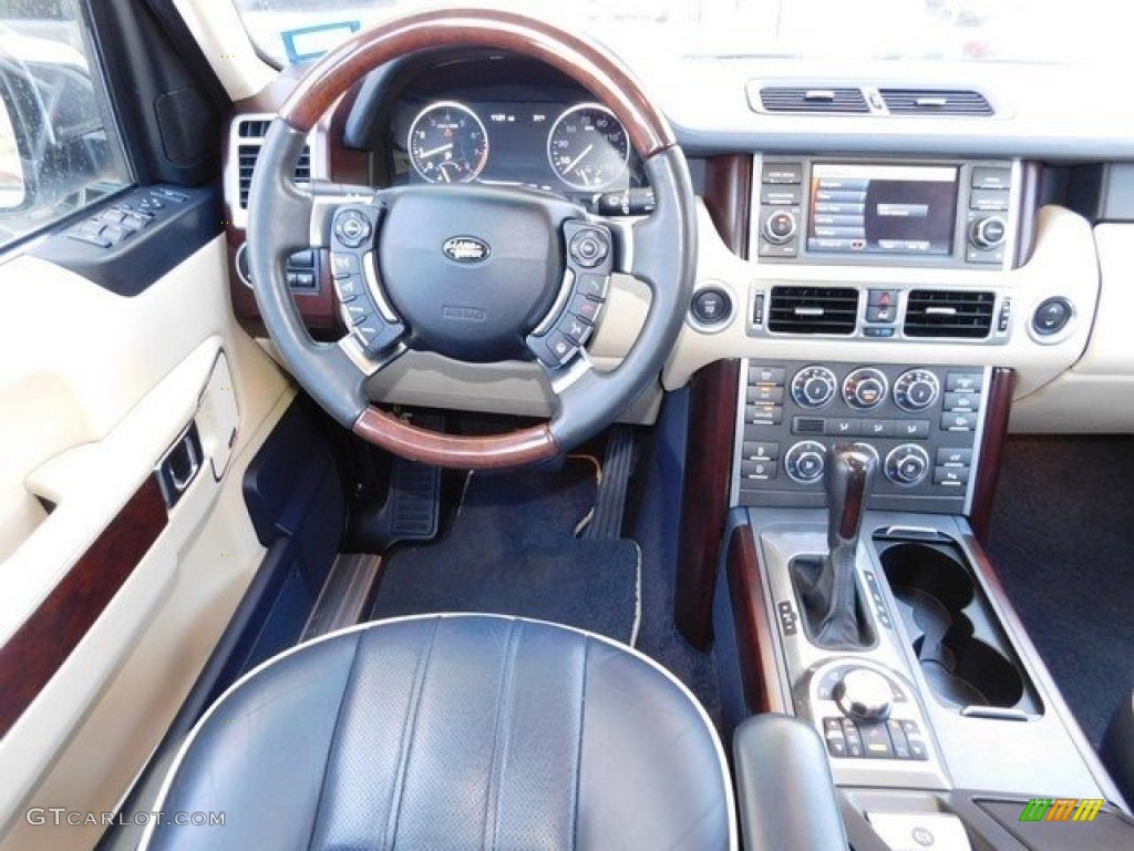 2010 Range Rover HSE - Alaska White / Navy Blue/Parchment photo #13
