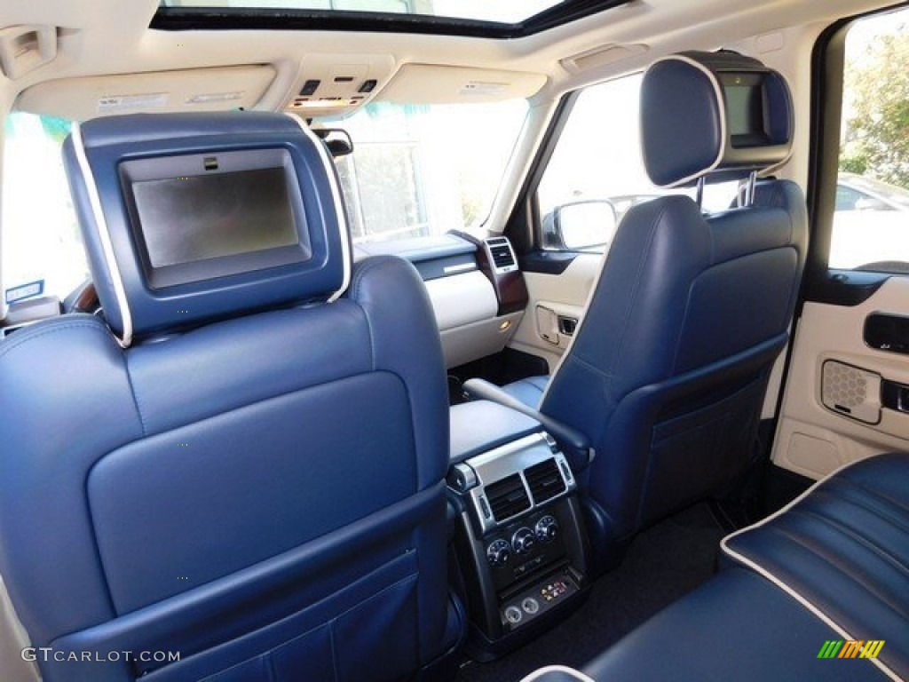 2010 Range Rover HSE - Alaska White / Navy Blue/Parchment photo #17