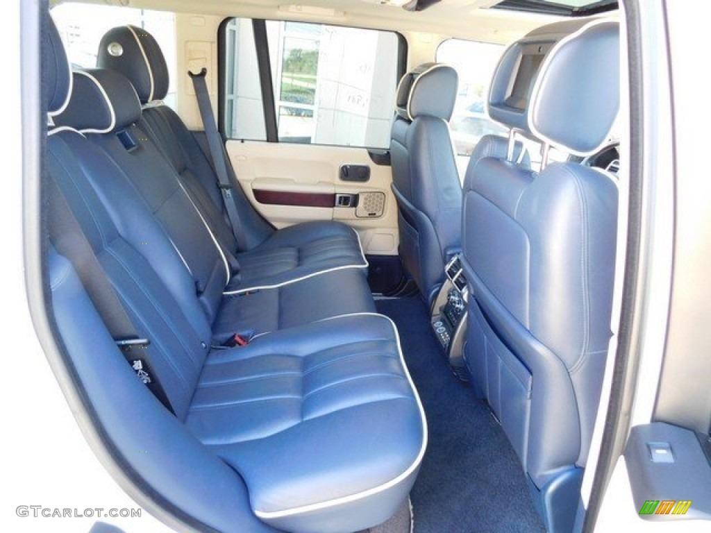 2010 Range Rover HSE - Alaska White / Navy Blue/Parchment photo #18
