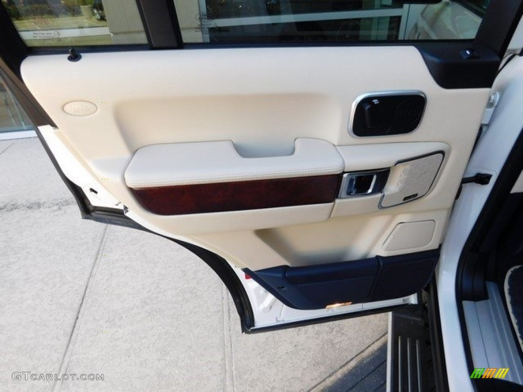 2010 Range Rover HSE - Alaska White / Navy Blue/Parchment photo #22