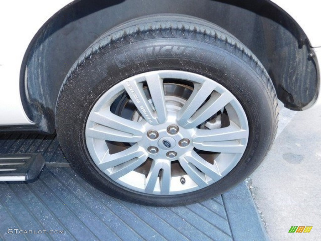 2010 Range Rover HSE - Alaska White / Navy Blue/Parchment photo #36