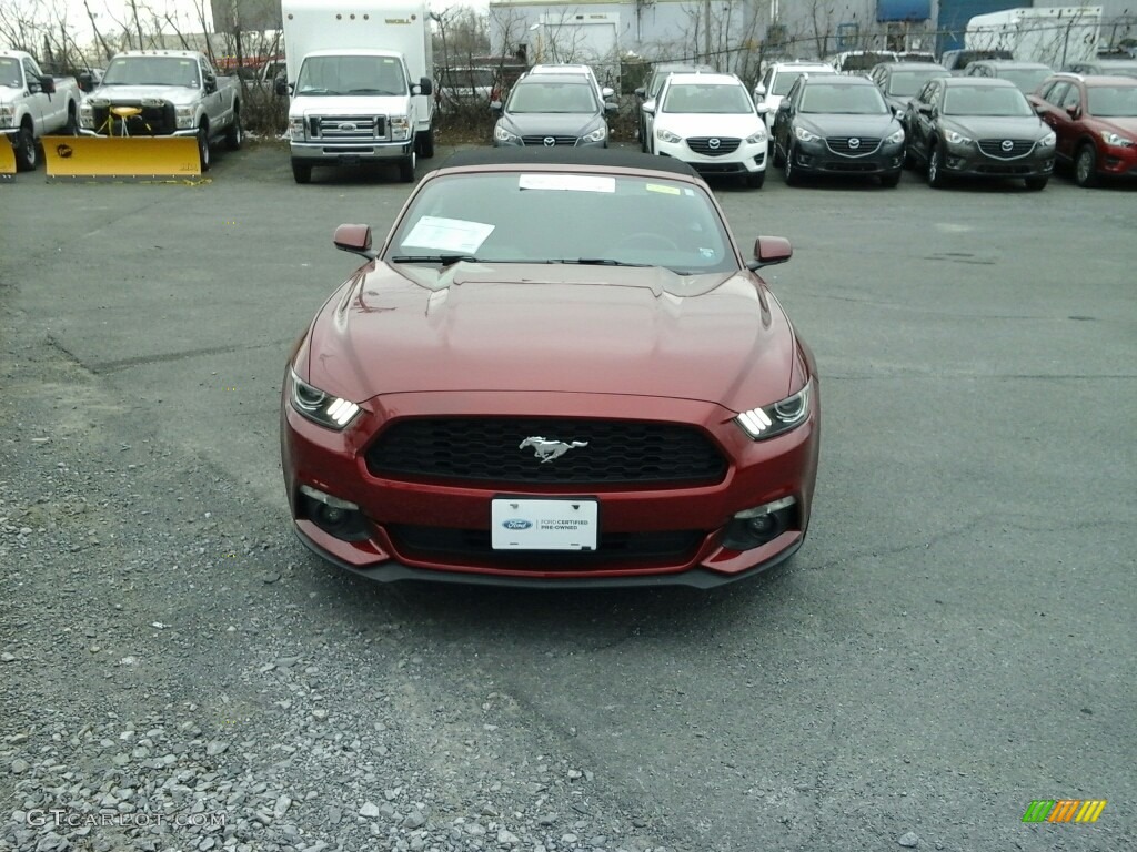 2015 Mustang V6 Convertible - Ruby Red Metallic / Ebony photo #2