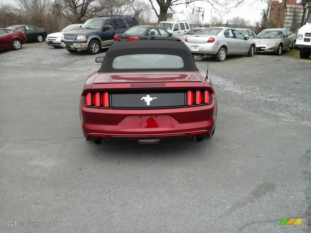 2015 Mustang V6 Convertible - Ruby Red Metallic / Ebony photo #5