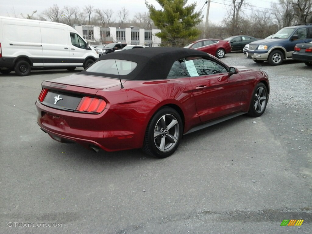 2015 Mustang V6 Convertible - Ruby Red Metallic / Ebony photo #6