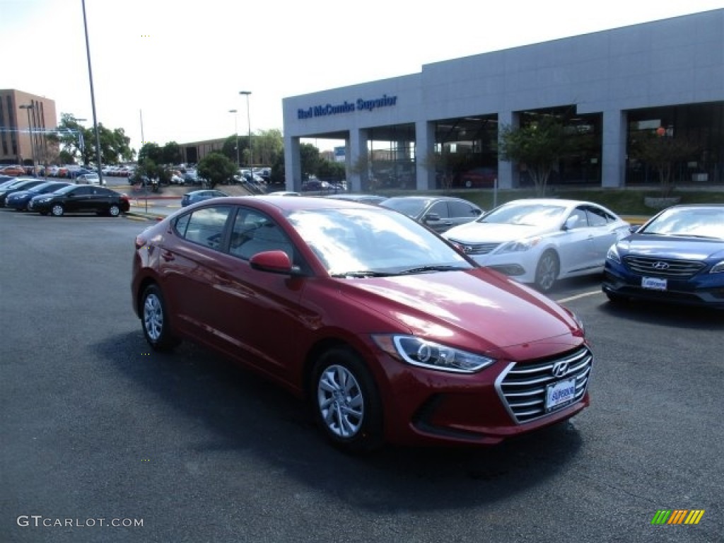 2017 Elantra SE - Red / Beige photo #1
