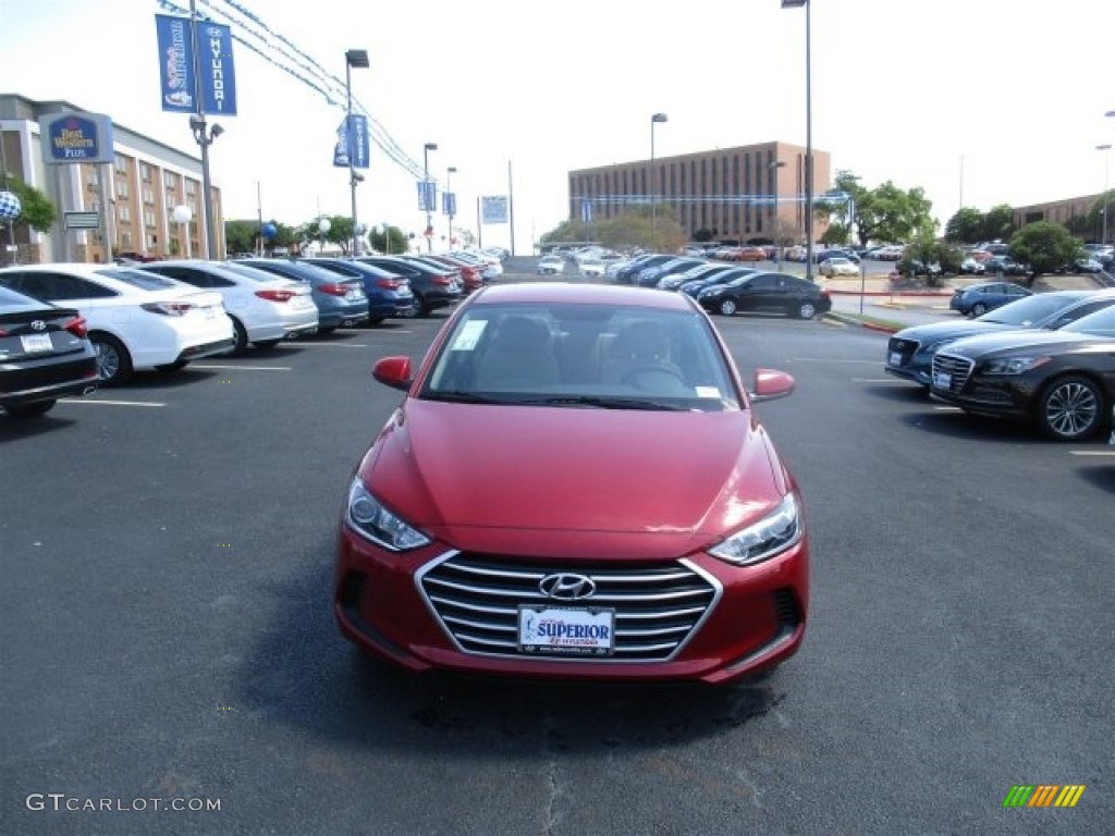 2017 Elantra SE - Red / Beige photo #2