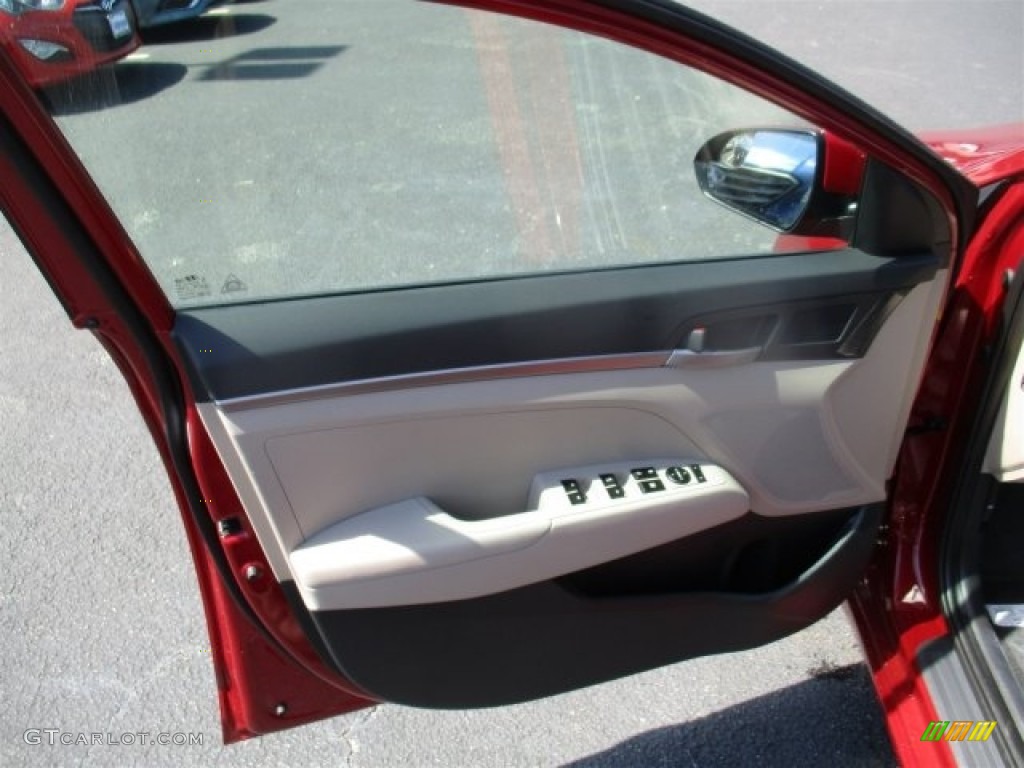 2017 Elantra SE - Red / Beige photo #17