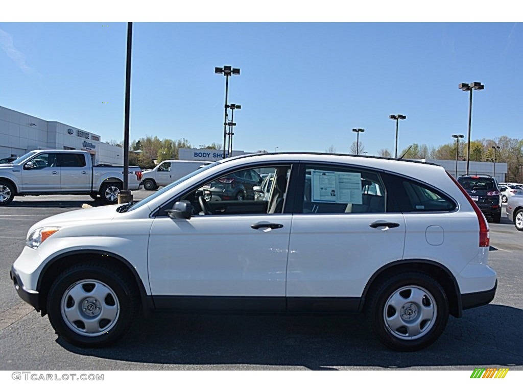 2008 CR-V LX - Taffeta White / Gray photo #6