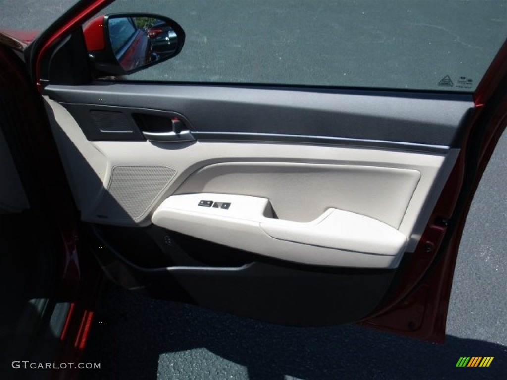 2017 Elantra Limited - Red / Beige photo #11