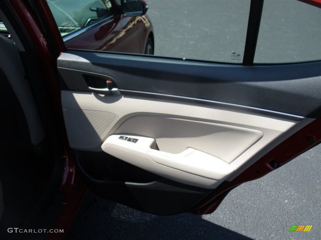 2017 Elantra Limited - Red / Beige photo #13