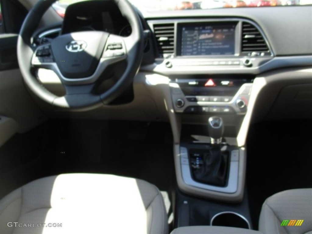 2017 Elantra Limited - Red / Beige photo #15
