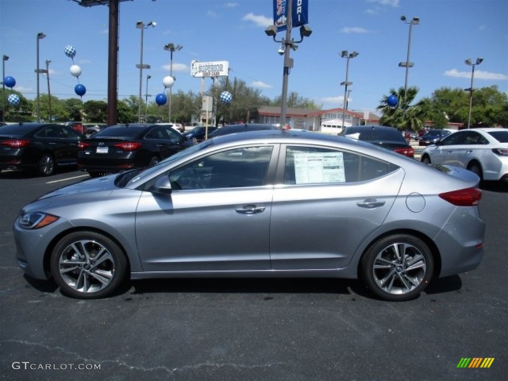 2017 Elantra Limited - Gray / Black photo #4