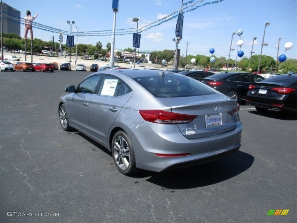 2017 Elantra Limited - Gray / Black photo #5