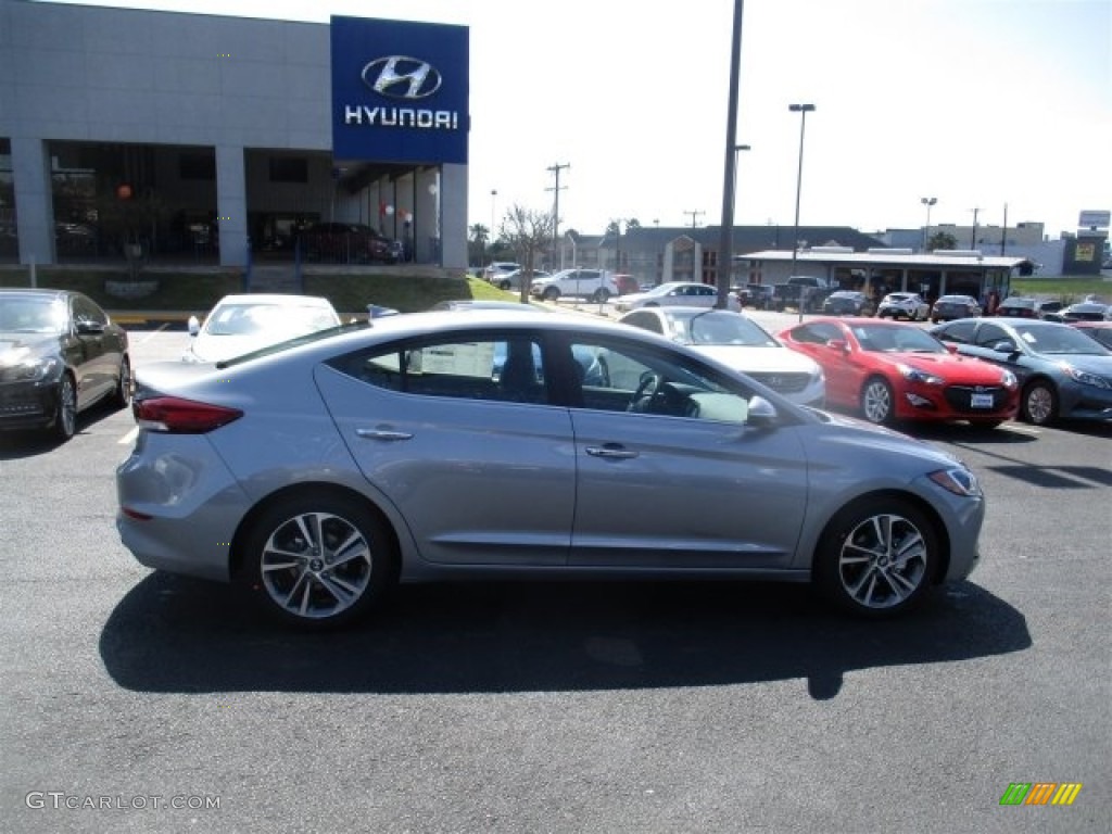 2017 Elantra Limited - Gray / Black photo #8