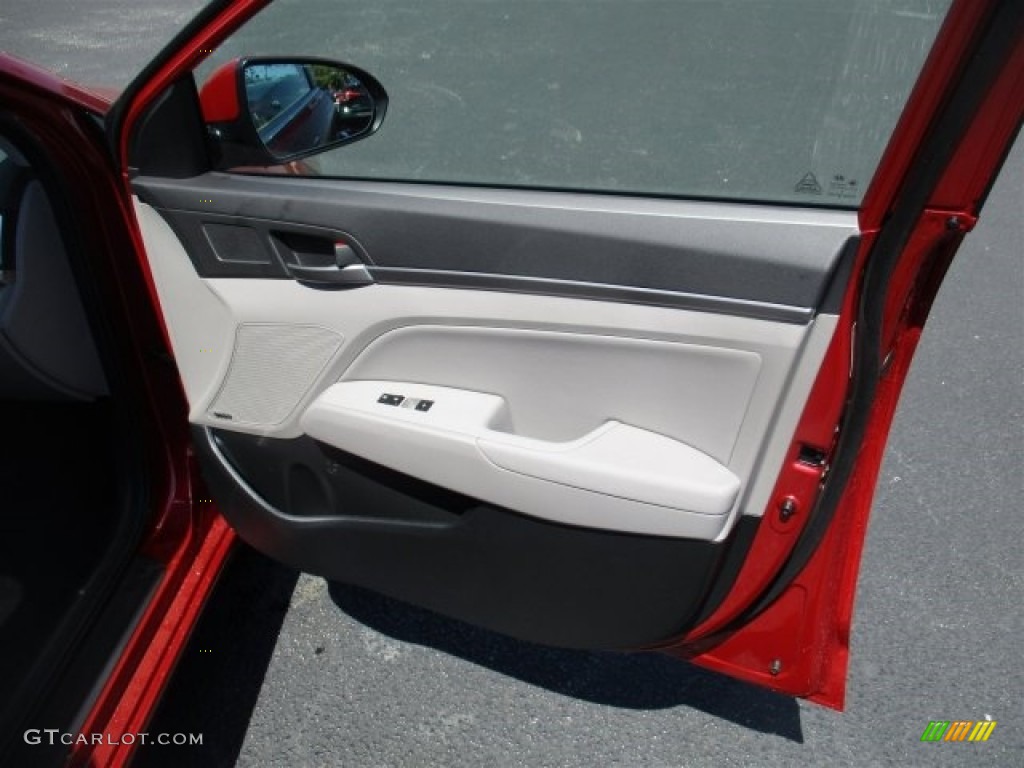 2017 Elantra Limited - Red / Gray photo #11