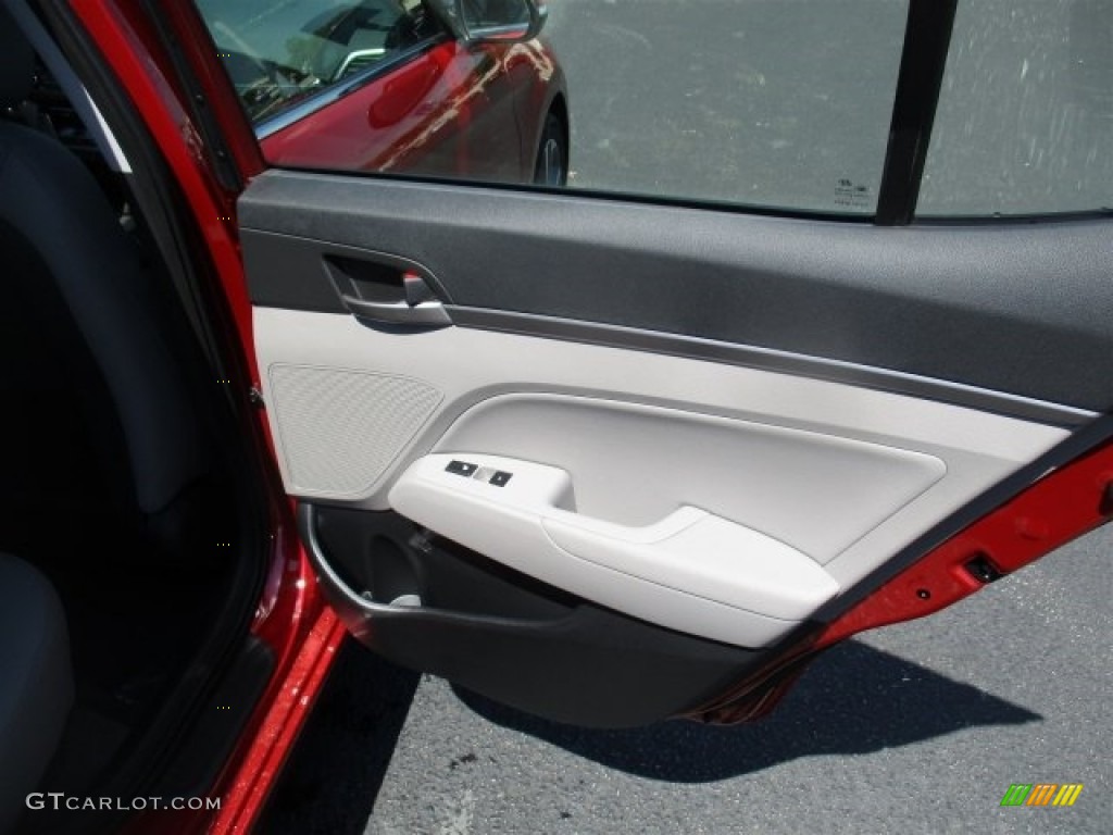 2017 Elantra Limited - Red / Gray photo #13