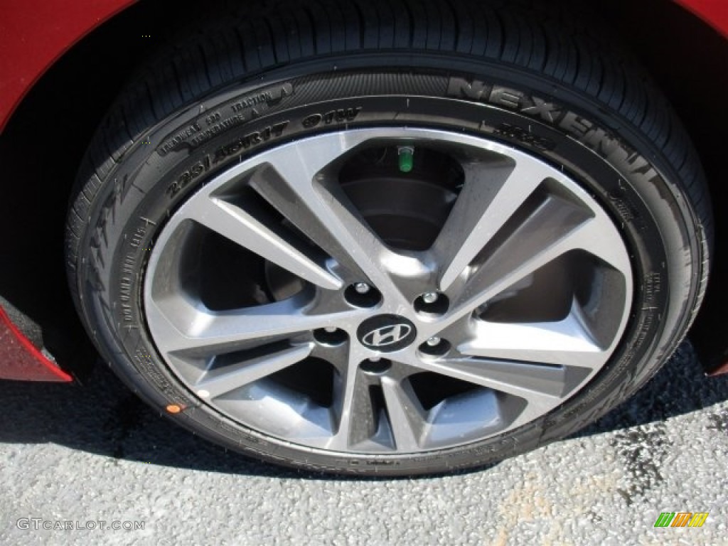 2017 Elantra Limited - Red / Gray photo #23