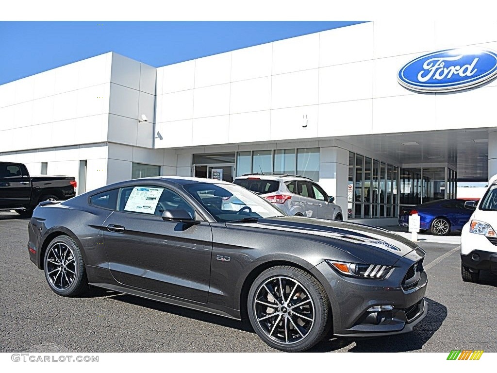 2016 Mustang GT Coupe - Magnetic Metallic / Ebony photo #1