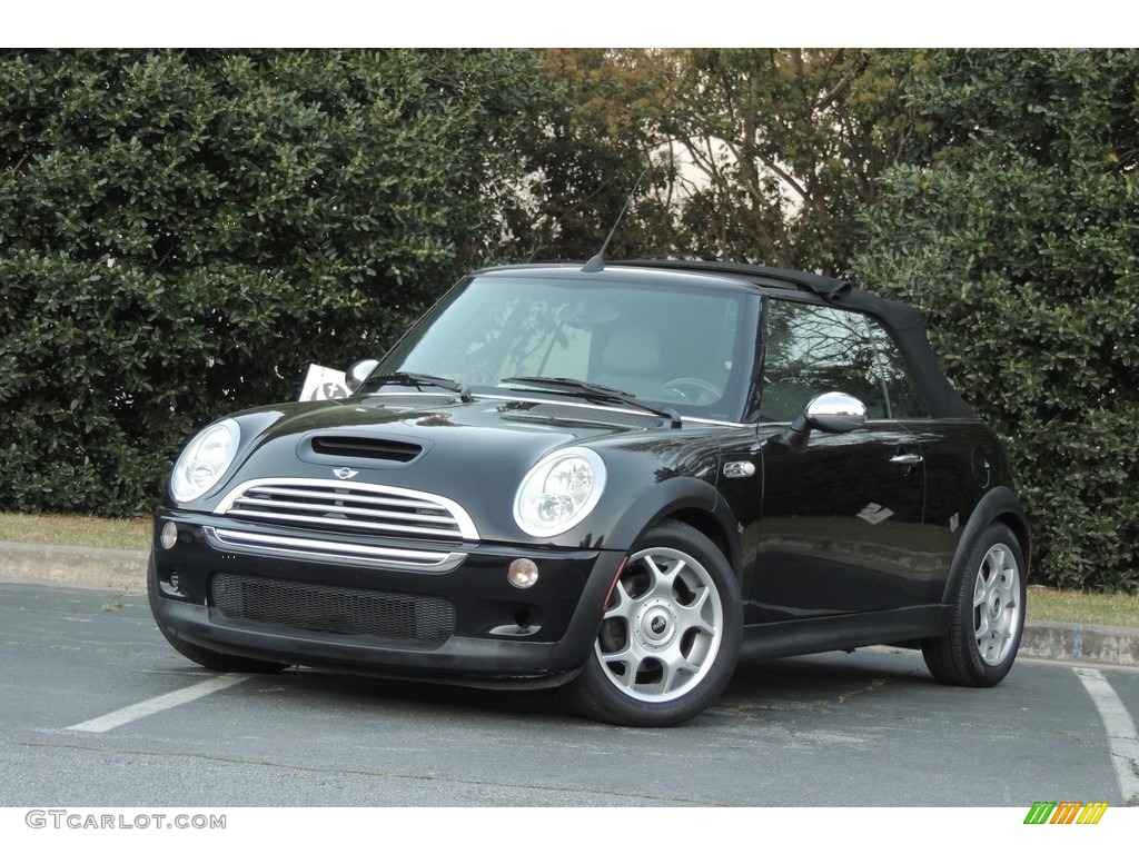 2005 Cooper S Convertible - Jet Black / Black/Panther Black photo #1