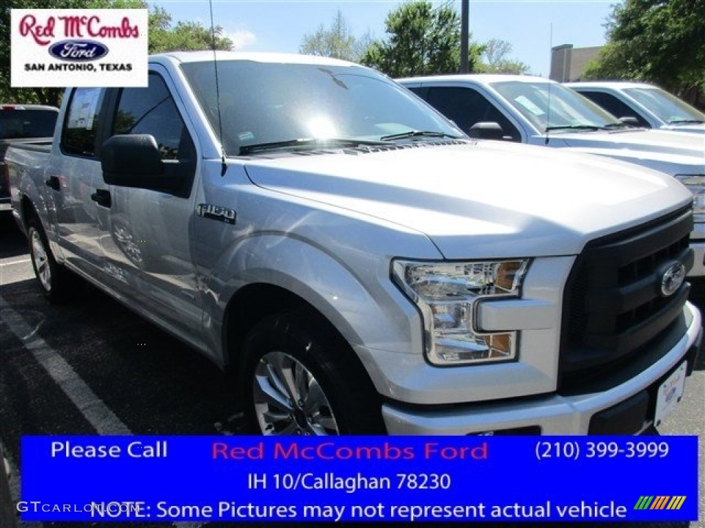 2016 F150 XL SuperCrew - Ingot Silver / Black photo #1