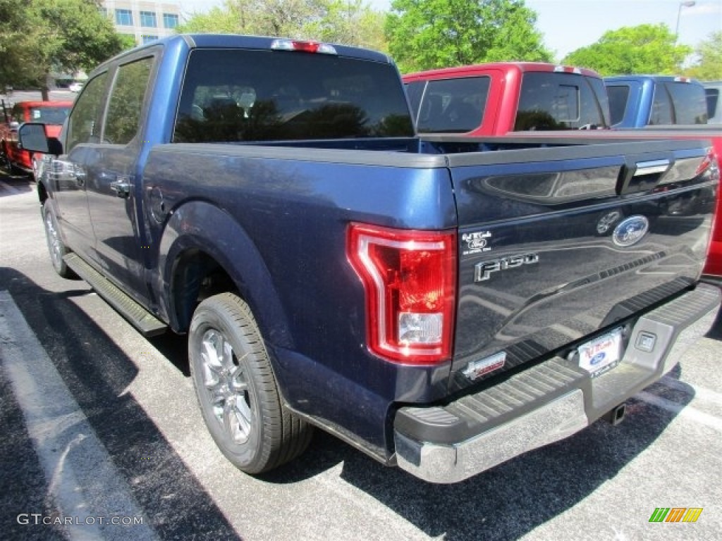 2016 F150 XLT SuperCrew - Blue Jeans / Medium Earth Gray photo #5