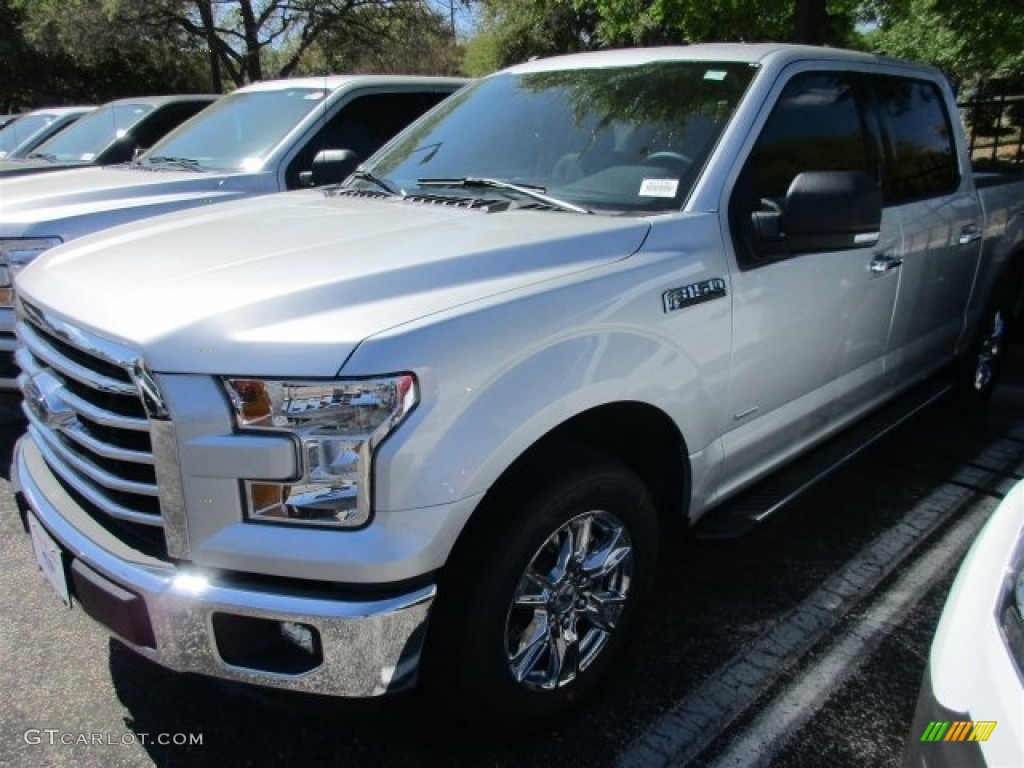 2016 F150 XLT SuperCrew - Ingot Silver / Medium Earth Gray photo #2