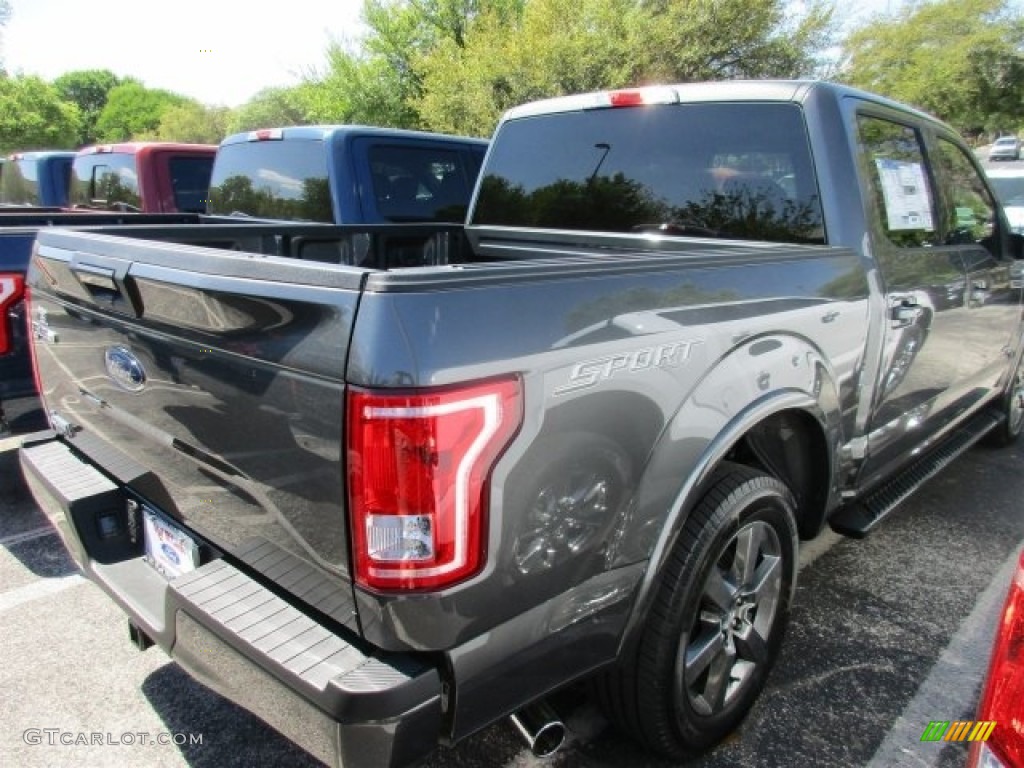 2016 F150 XLT SuperCrew - Magnetic / Black photo #9