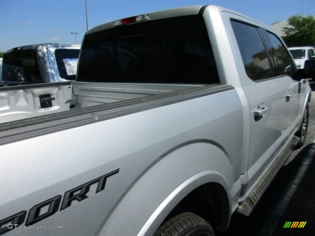 2016 F150 XLT SuperCrew - Ingot Silver / Black photo #8
