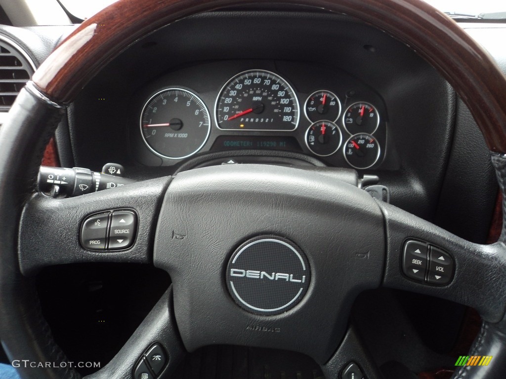 2008 Envoy Denali 4x4 - Carbon Black Metallic / Ebony photo #11