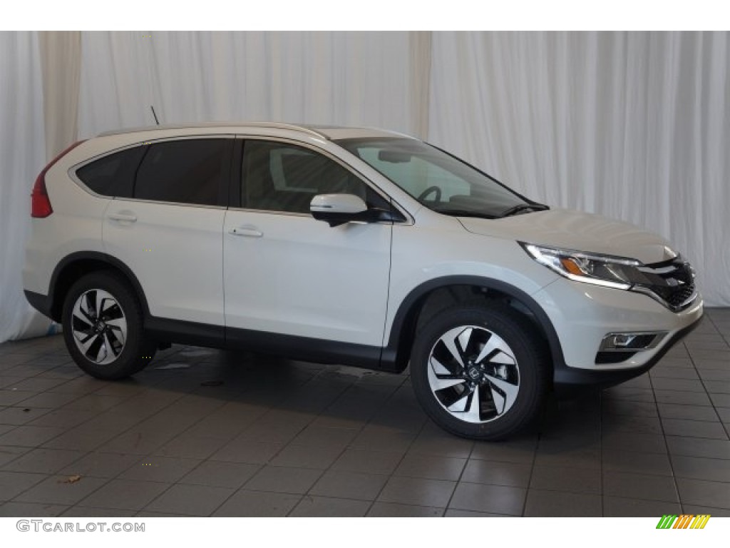 2016 CR-V Touring - White Diamond Pearl / Beige photo #5