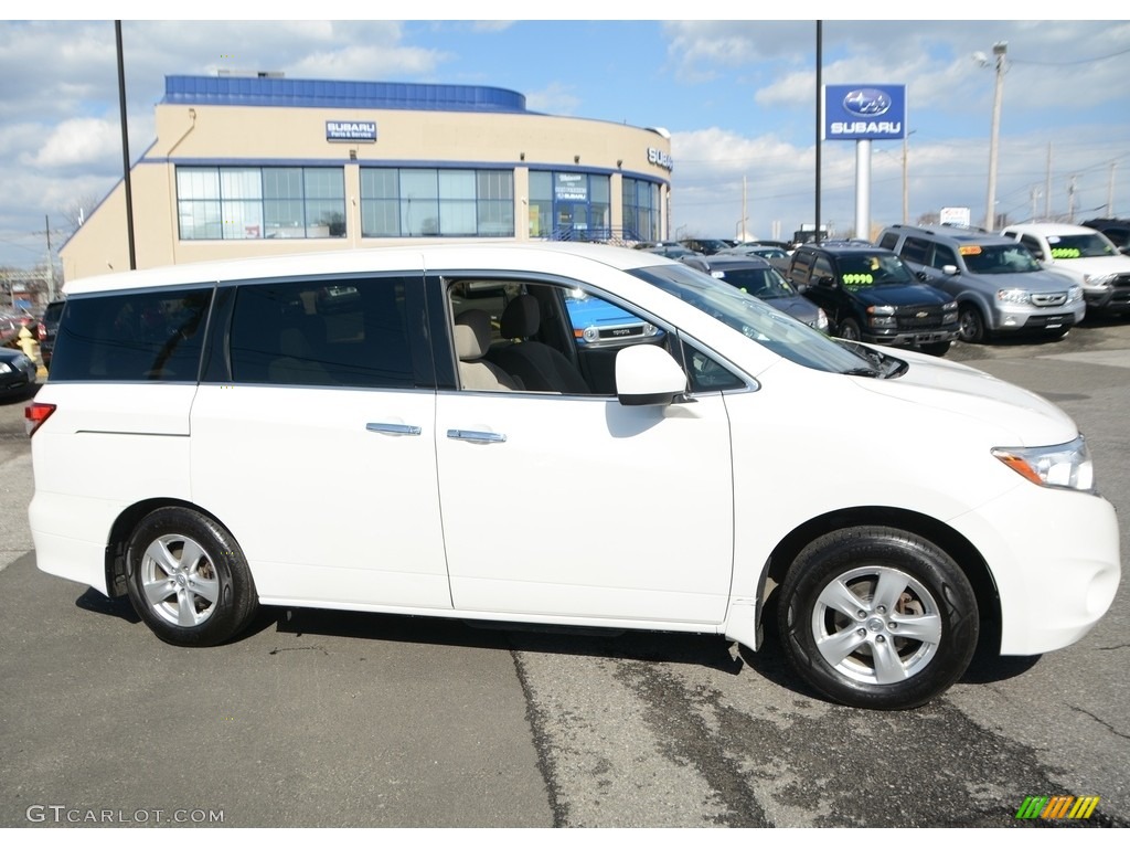 2011 Quest 3.5 SV - Pearl White / Beige photo #4