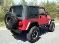 2006 Flame Red Jeep Wrangler SE 4x4  photo #8