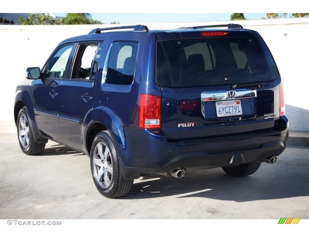 2013 Pilot Touring 4WD - Obsidian Blue Pearl / Gray photo #2