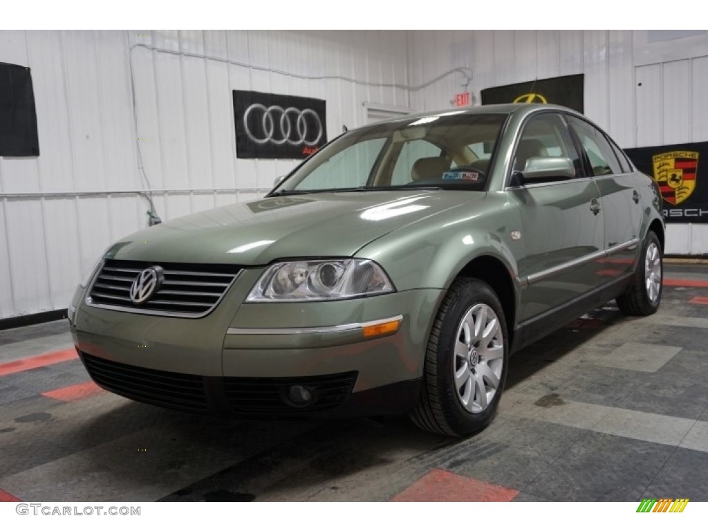 2003 Passat GLS Sedan - Fresco Green Metallic / Beige photo #3