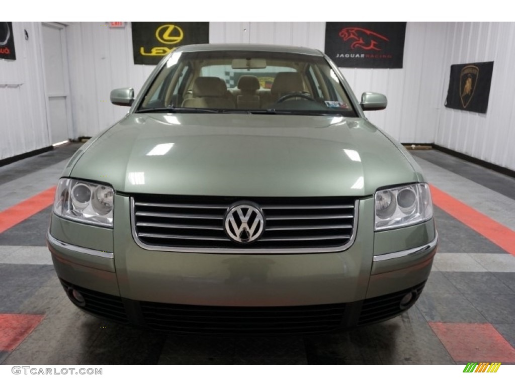 2003 Passat GLS Sedan - Fresco Green Metallic / Beige photo #4